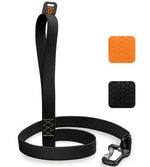 Load image into Gallery viewer, Black Extra Heavy Duty Dog Leash 4 Ft x 1 in for Large Medium and Small Dogs