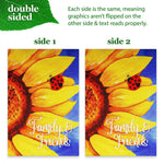 Load image into Gallery viewer, Combo Pack Garden Flag Stand Black 36x 6 in and Garden Flag 12x18 in Sunflower