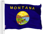Load image into Gallery viewer, G128 Montana MT State Flag 3x5 Ft LiteWeave Pro Series Printed 150D Polyester Indoor/Outdoor, Vibrant Colors, Brass Grommets, Thicker and More Durable Than 100D 75D Polyester