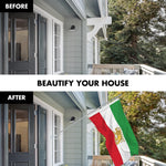 Load image into Gallery viewer, Combo Pack 6 Ft Tangle Free Aluminum Spinning Flagpole and Iran Lion Flag 3x5