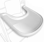 Load image into Gallery viewer, High Chair Tray Glossy White Compatible with Stokke Trip Trap Chair Ergonomic Curved Design BPA Free Easy to Assemble