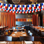 Load image into Gallery viewer, G128 Panama Panamanian Bunting Banner Flag 8.2 x 5.5 Inch, Full String 33 Feet Printed 150D Polyester, Decorations For Bar, School, Festival Events Celebration