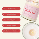 Load image into Gallery viewer, Hug in A Jar Candles Gifts for Women Sweet Fig Grapefruit 13 oz Long Lasting 60
