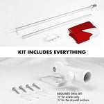 Load image into Gallery viewer, Combo Pack Flag Pole 5 FT Silver Tangle Free Canada Canadian Flag 2x3 FT Double