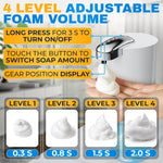 Load image into Gallery viewer, Automatic Soap Dispenser Touchless 13.5 Oz Automatic Hand Soap Dispenser 4 Level Adjustable Foaming Rechargeable & Long Lasting Good for Kitchen Bathroom Hotels Restaurants & Office