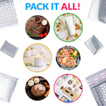 Load image into Gallery viewer, Thermal Bubble Mailer 11 x 15 Inch Pack of 25 Metallic Bubble Envelopes Foil Insulated Mailers for Cold Shipping Padded Envelopes Waterproof Cold Insulated Shipping Bags