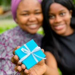 Load image into Gallery viewer, Tiny Magical Message in a Bottle Gift Idea Classy Inspirational Gifts for Him and Her Unique Presents for Women and Men (White Dandelion Make a Wish in Teal Gift Box)