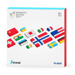 Load image into Gallery viewer, PIXIO Flags 111 Magnetic Blocks in 8 Colors Free App