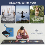 Load image into Gallery viewer, 1.5mm Foldable Fitness Exercise Mat with Bag 72x24 inch 2.6 lbs Lightweight Compact & Eco Friendly Non Slip & Washable For All Types of Yoga