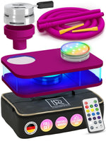 Load image into Gallery viewer, Purple Hookah Set With Everything Premium Small Hookah Set For Travel With Case