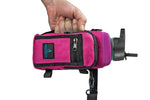Load image into Gallery viewer, Water Bottle Holder Pink Bottle Carrier Cooler w Adjustable Shoulder Strap