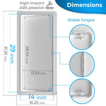 Load image into Gallery viewer, Access Panel for Drywall 14x29 inch Wall Hole Cover Access Door White Plastic