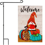 Load image into Gallery viewer, Combo Pack Garden Flag Stand Black 36 x 16 in and Garden Flag 12x18 in Fall