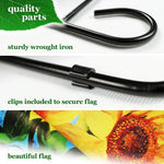 Load image into Gallery viewer, Combo Pack Garden Flag Stand Black 36 inx16 in Garden Flag Summer Decoration