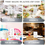 Load image into Gallery viewer, Silver Table Numbers 1 30 for Wedding Reception Silver Foil Table Number Cards 4x6 in with Head & Gift Table Restaurant Table Numbers Wedding Numbers for Tables Card Stock Wedding Table Numbers
