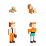Load image into Gallery viewer, PIXIO Happy Family 88 Magnetic Blocks in 7 Colors Free App