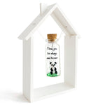 Load image into Gallery viewer, Cute and Kawaii Valentine's Day and Anniversary Presents Personalized Love Gifts for Boyfriend Girlfriend (White and Black Panda I Love You For Always and Forever in Wooden Frame)