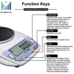 Load image into Gallery viewer, Eosphorus Science Digital Scale Lab Balance Gram Scale 0.01g Accuracy Electronic Scale Laboratory Digital Scale Chemistry Jewelry – Carats, Ounces and Grams Scale (SF 400D R W)