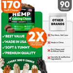 Load image into Gallery viewer, Hemp Calming Chews for Dogs 170 Dog Calming Chews Anxiety Relief Treats