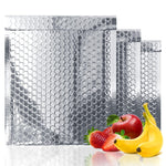 Load image into Gallery viewer, Silver Thermal Bubble Mailer 5 x 9 Inch 10 Pack Metallic Bubble Mailers Self Seal Metallic Bubble Envelope Waterproof Insulated Shipping Envelopes for Food Cosmetics