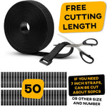 Load image into Gallery viewer, Hook and Loop Cable Straps with 50 Bucklets and 25 Carabineres Reusable