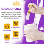 Load image into Gallery viewer, White Latex Gloves X Large Pack of 100 Non Medical Latex Disposable Gloves Ambidextrous Durable Disposable Latex Gloves.