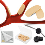 Load image into Gallery viewer, Eyeglass Nose Pads Anti Slip 1 mm Silicone Nose Bridge 6 Pairs Beige Color