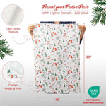 Load image into Gallery viewer, 100% Cotton Kitchen Towels 2 Pack 18 x 28 inch Christmas Flower Printed Dish Towels Hand Towels Boho Tea Towels Multifunctional Stylish Absorbent Quick Dry Soft