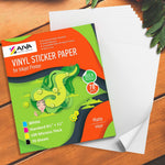 Load image into Gallery viewer, Printable Vinyl Sticker Paper Waterproof Decal for Inkjet Printer 70 Matte Sheet