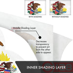Load image into Gallery viewer, Illinois IL State Flag 3x5 Ft 2Pack Doublesided Embroidered Polyester By G128