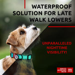 Load image into Gallery viewer, Waterproof Dog Collar Adjustable Glow Dog Collar for Large Dogs Small and Medium Dogs Heavy Duty Dog Collars with Durable Metal Clasp and QR Dog Tag Glow in The Dark Dog Collars