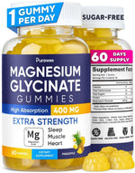 Load image into Gallery viewer, Magnesium Glycinate Gummies 400mg High Absorption for Adults and Kids Sugar