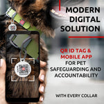Load image into Gallery viewer, Long Lasting Leather Dog Collar for Large Dogs Medium & Small Dogs Adjustable Classic Puppy Collars for Large Breed Dogs Boy & Girl Dog Collars with Durable Buckle D Ring & QR Dog Tag