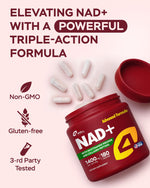 Load image into Gallery viewer, Gotu Kola NAD Plus Supplement 1400mg NMNH Supplement Alternative Supports Healthy Aging Complex with Nicotinamide Riboside & Gotu Kola Collagen Formula for Energy Skin & Cognitive 180 Caps