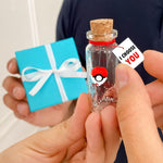 Load image into Gallery viewer, Cute Anniversary Present For Girlfriend or Boyfriend Unique Game Inspired Romantic Bottle Anniversary Love Wish Jar (Teal Box I Choose You)