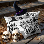 Load image into Gallery viewer, Halloween Decoration Ghost Spooky Waterproof Throw Pillow 18 x 18 in Set of 4, Beautiful Cushion Covers for Halloween Sofa Couch Decoration, Pillow Insert Included