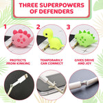 Load image into Gallery viewer, Phone Charger Protector for Cord – Set of 3 USB Cable Protector Animals Premium Plastic for Enhanced Durability Long Lasting Protection Prevents Fraying & Cable Damage