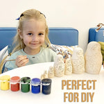 Load image into Gallery viewer, Blank Russian Nesting Dolls to Paint Set 7 pcs Wooden Crafts to Paint Your Own
