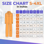 Load image into Gallery viewer, Orange Disposable Coveralls for Men Women 4X Large Pack of 5 Hazmat Suits Disposable Breathable PP PE 40 GSM Painters Coveralls Paint Suit with Open Wrists Ankles Front Zipper