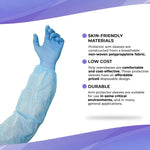 Load image into Gallery viewer, Disposable Sleeve Protectors for Arms 18'' Pack of 100 Blue Disposable PP PE