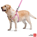 Load image into Gallery viewer, Pink Cotton Dog Harness Eco Friendly Adjustable for Medium Dogs M Size 2332 in