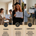 Load image into Gallery viewer, 100 Certificate Paper 8.5 x 11 inch for Printing Blank Certificate Papers for Award Certificates & Diploma Paper Premium Blue Border Award Papers Cardstock for Awards & Certificates Graduation