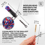 Load image into Gallery viewer, Premium Cleaning Set with 4 Brushes & 500 Stainless Steel Cleaning Beads