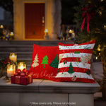 Load image into Gallery viewer, G128 Christmas Decoration Elegant Pine Spruce Waterproof Throw Pillow Covers 18 x 18 in Set of 4, Beautiful Cushion Covers for Christmas Sofa Couch Decoration