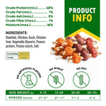Load image into Gallery viewer, Dog Rawhide Treats with Duck and Chicken Human Grade Meat All Natural 10.6 oz