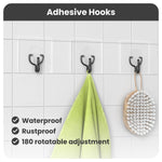 Load image into Gallery viewer, Shower Caddy 3 Pack Shower Organizer with 20 Hooks 3 Adhesive Hooks Large Steel