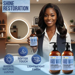 Load image into Gallery viewer, Hard Water Shampoo and Conditioner Set 16 Fl Oz Set of 2 Sulfate Free and Paraben Free Chelating Action Moisturizing Professional Formula for Women and Men Hydrating Swim Safe Formula