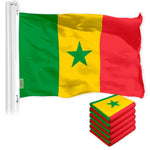 Load image into Gallery viewer, Senegal Senegalese Flag 3x5 Ft 5Pack 150D Printed Polyester By G128