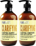 Load image into Gallery viewer, Clarifying Shampoo and Conditioner Set 16 Fl Oz Set of 2 Sulfate Free Hair Care Products for Women and Men Deep Cleansing for Oily Scalp Ideal for Swimmers