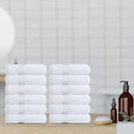 Load image into Gallery viewer, Soft Washcloth Face Body Towel Set 12x12 in Plush Absorbent Cotton 12 Pack White